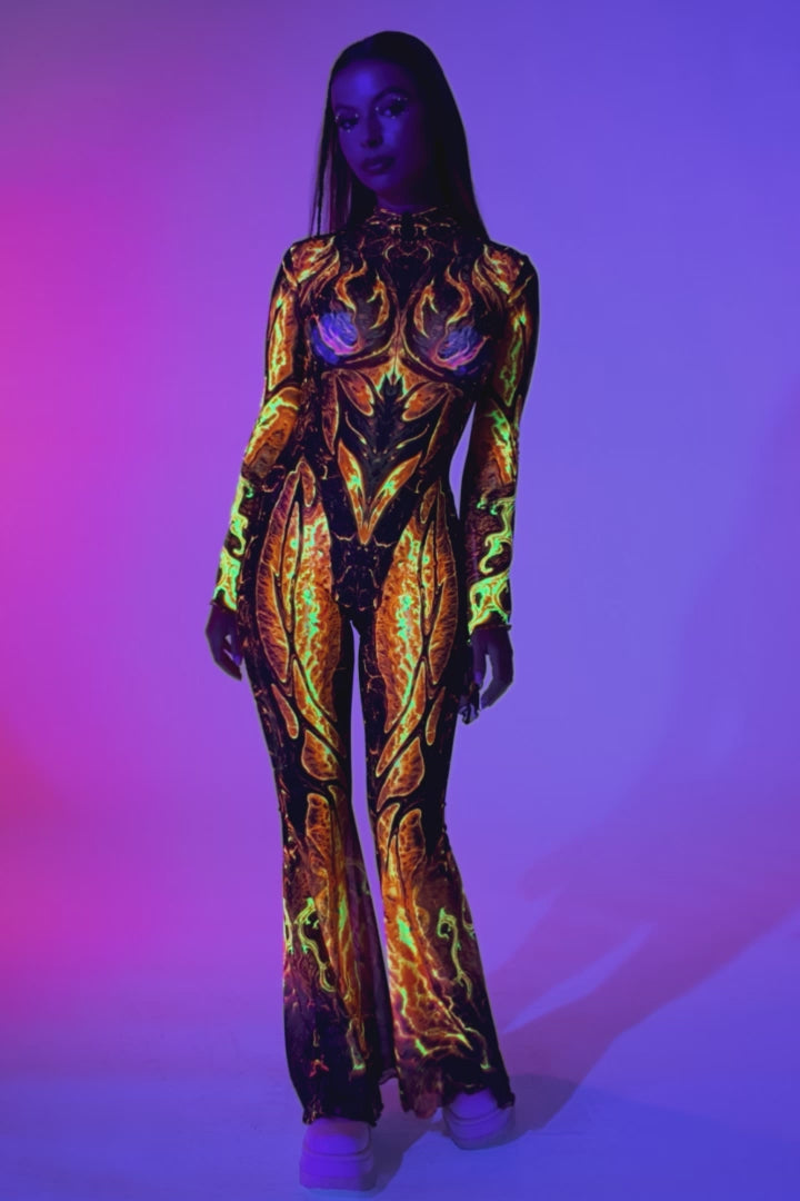 Natural Magmatism Flared Mesh Costume 7