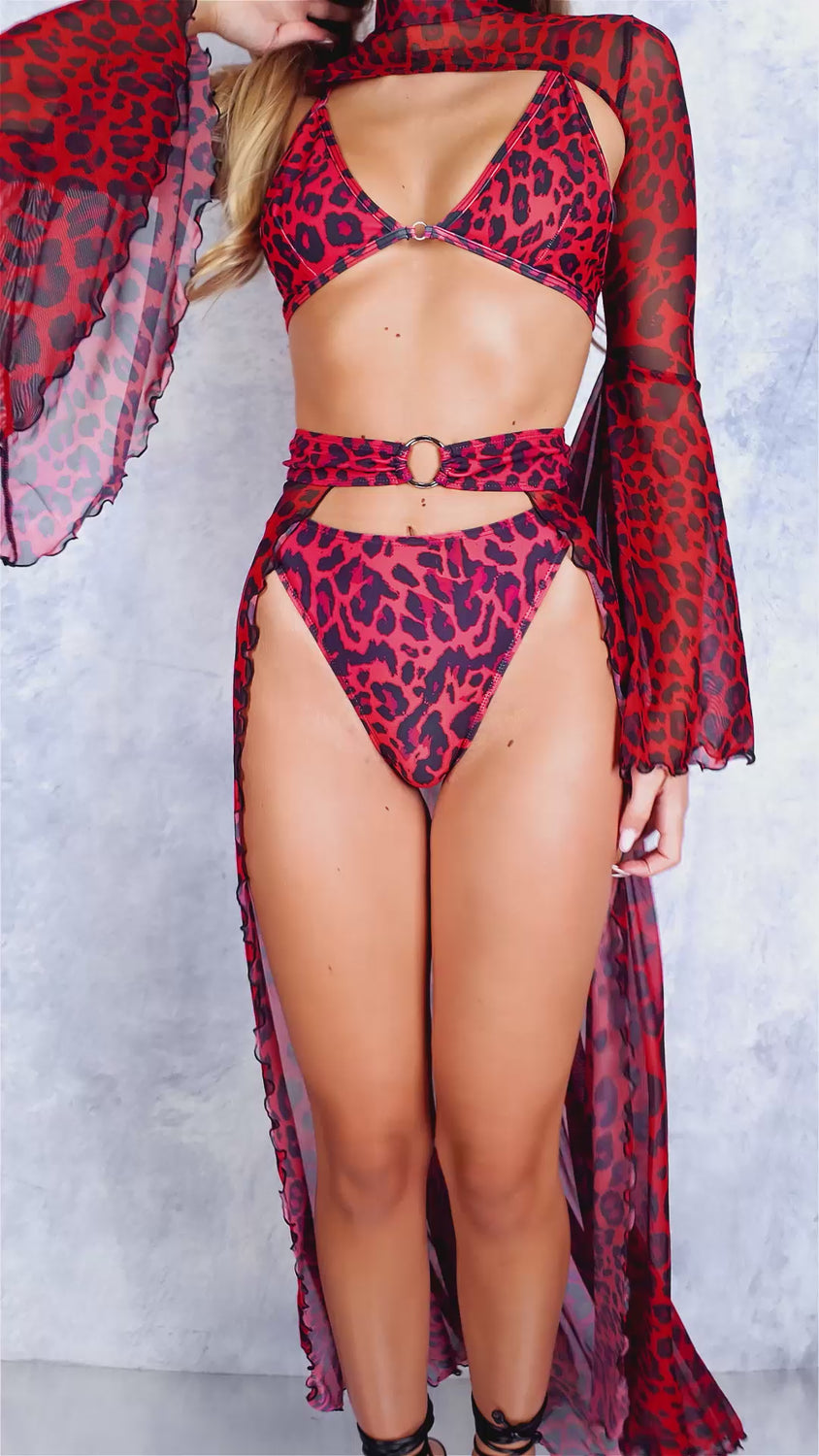 She's Got Fangs Red Ring Bralette Top 6