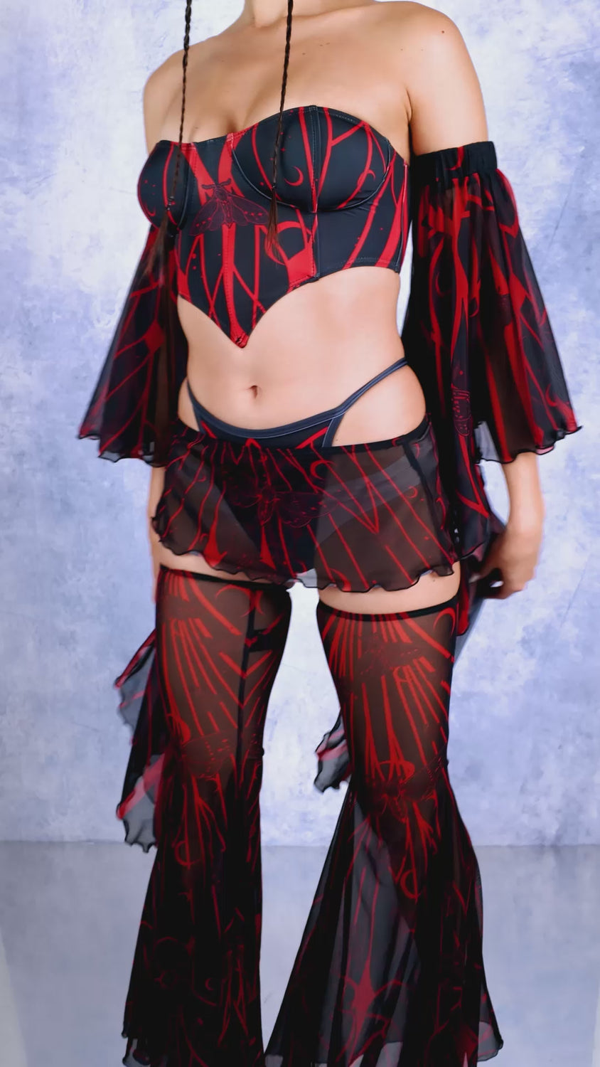 Witch Blood Moon Corset Angel Set 6