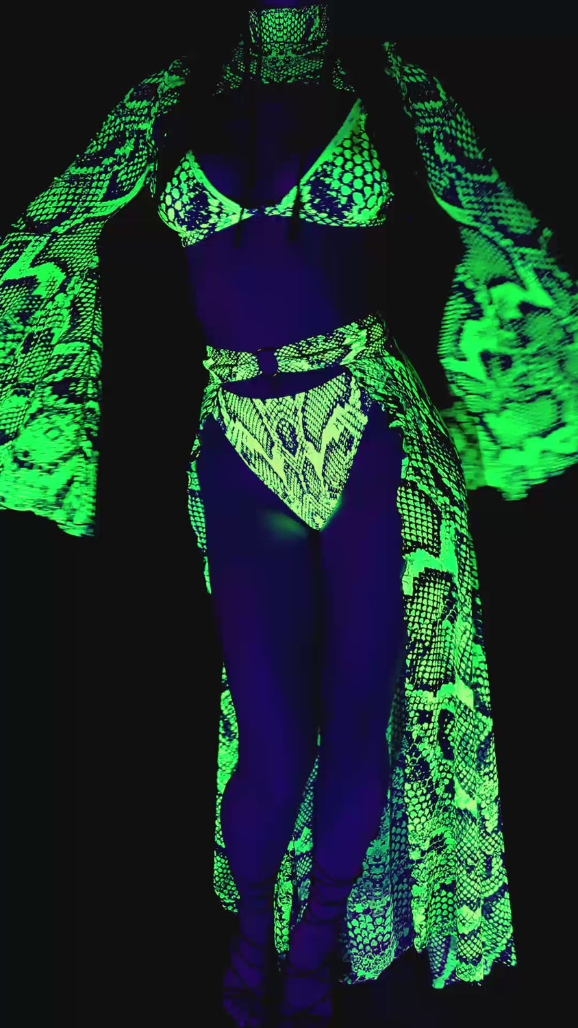 Poisonous Green Duster Bikini 9