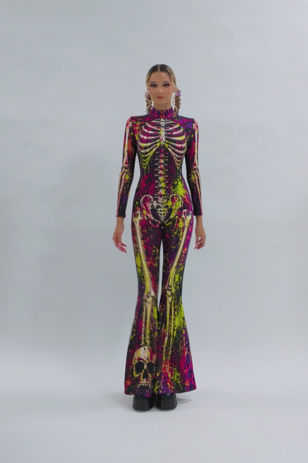 Fun Times Wide Leg Costume Lycra
