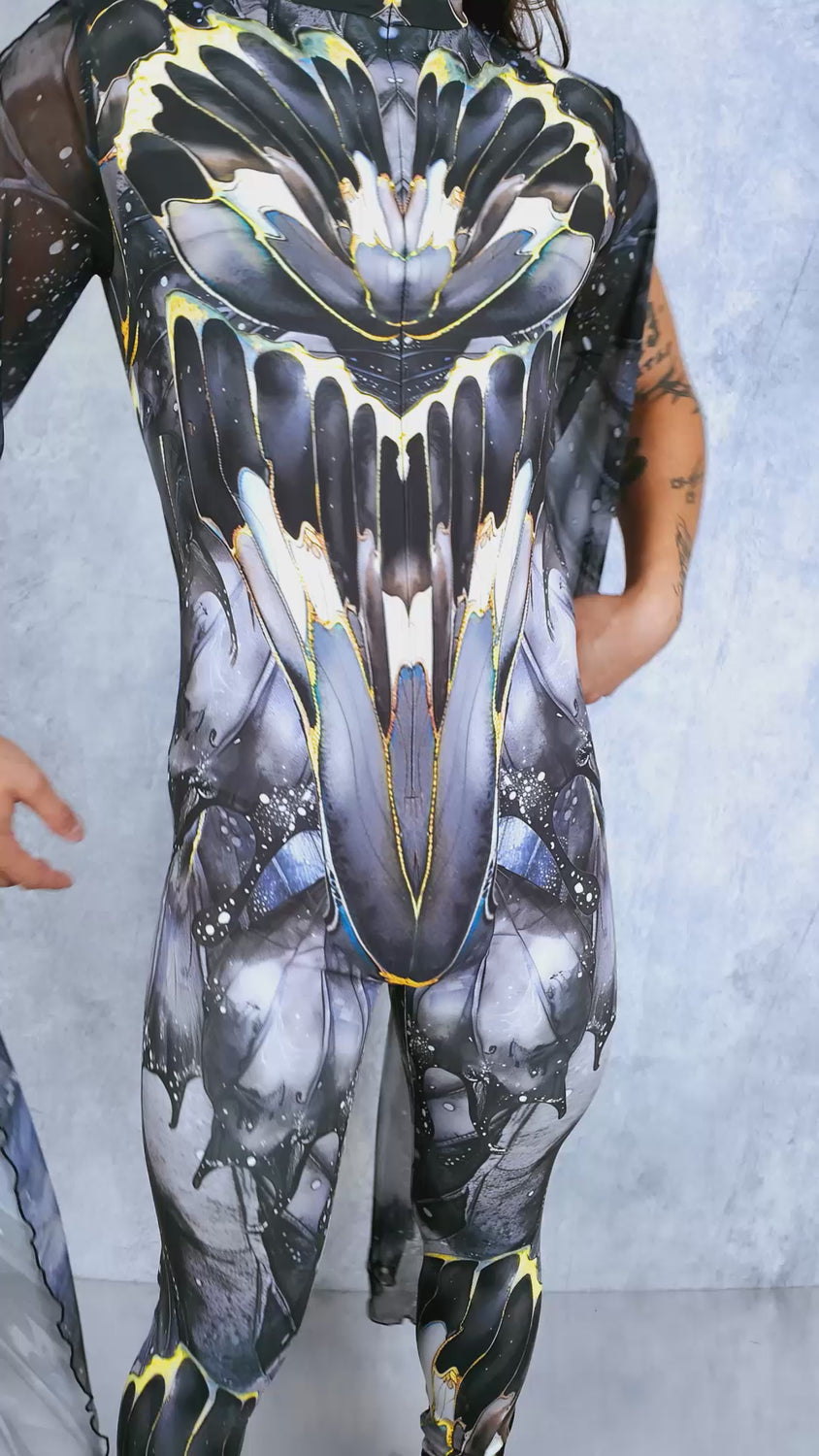 Dream Of Darkness Male Costume Mesh, Lycra