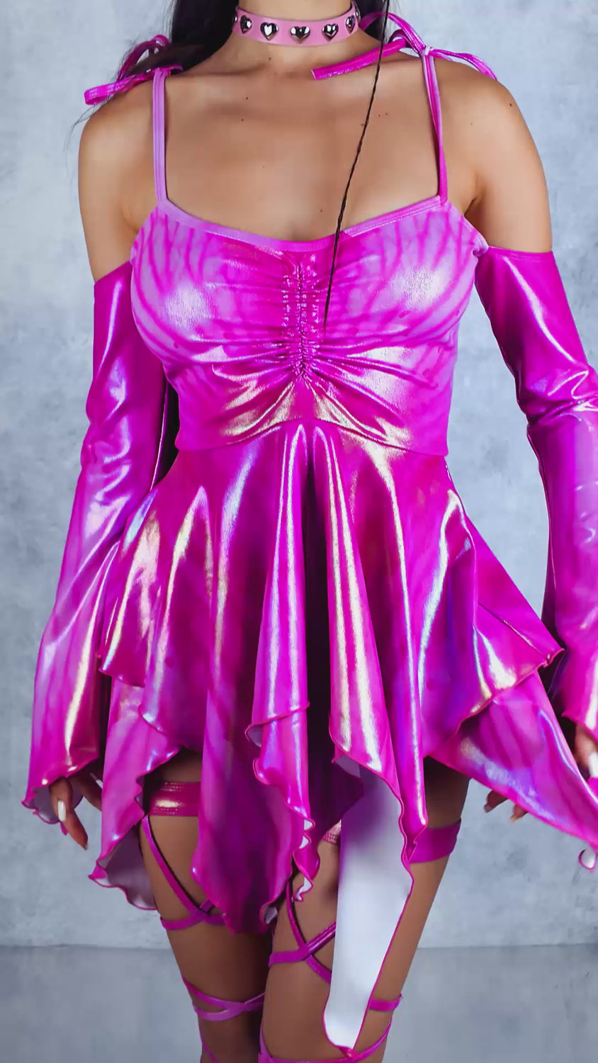 Lirael Blush Pixie Dress Sparkly