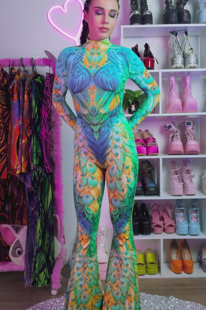Women Parakeet Wide Leg Costume
