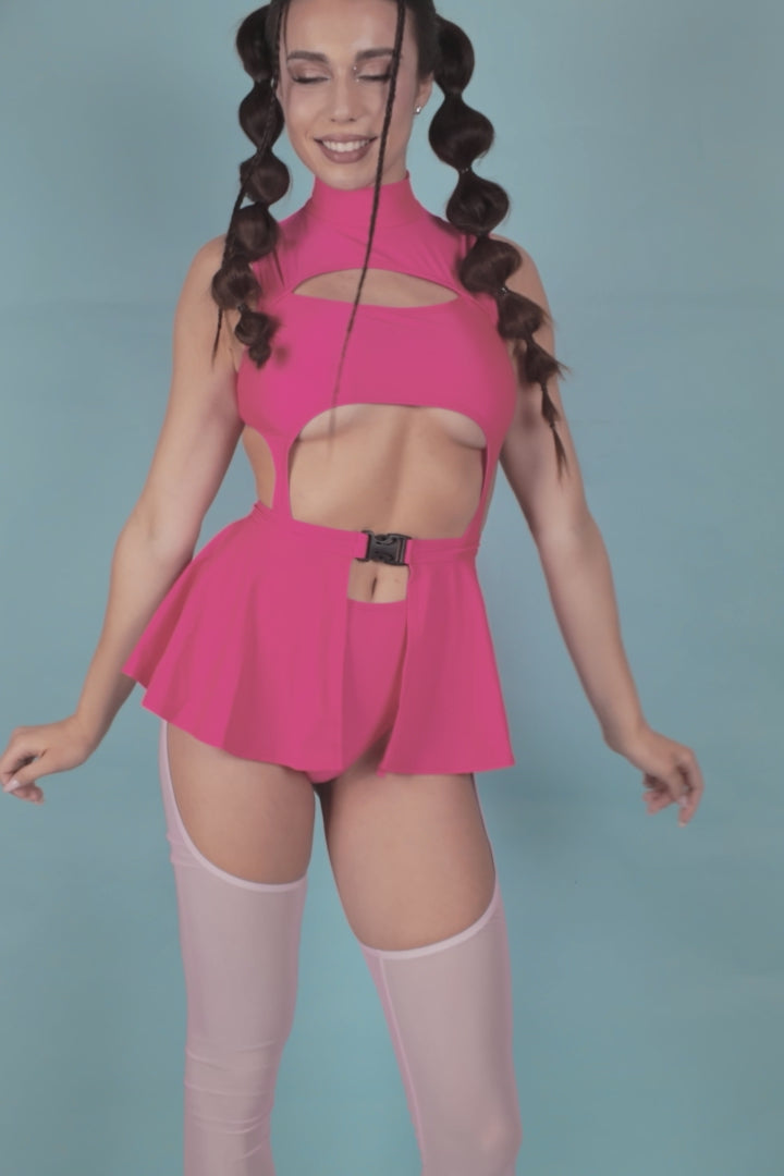 Cotton Candy Chaps Leotard 6