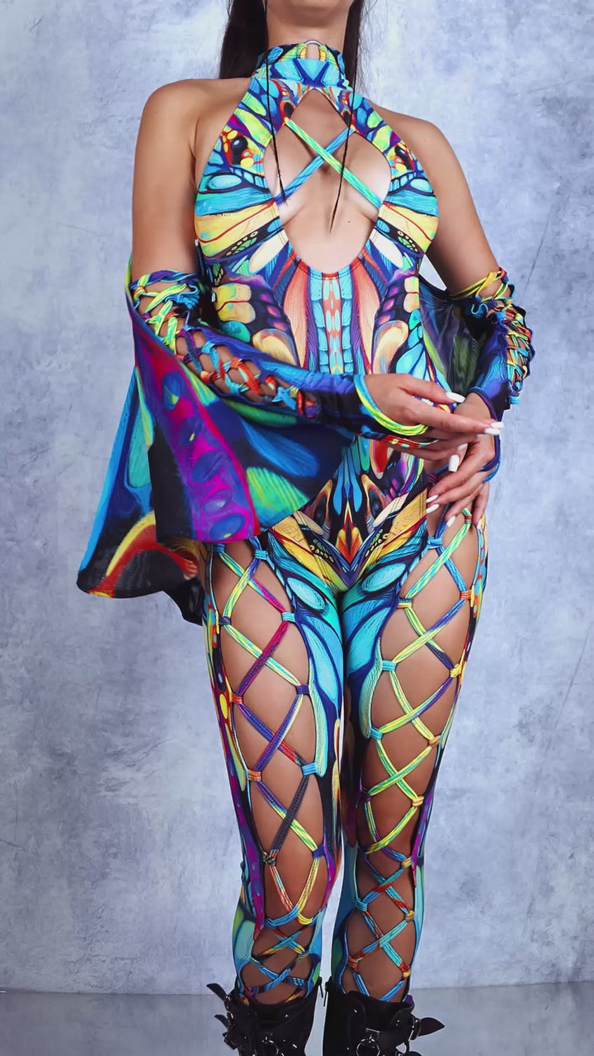 Eyes of Time Fairy Front Cross Jumpsuit 7