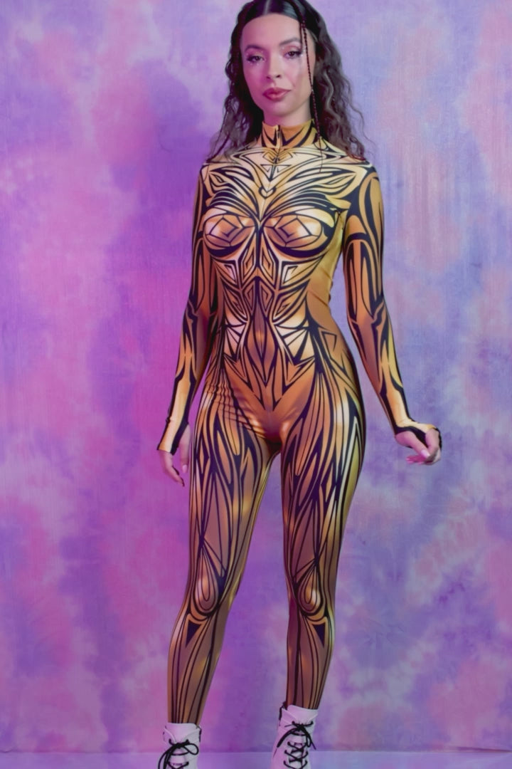 Liquid Gold Costume Lycra