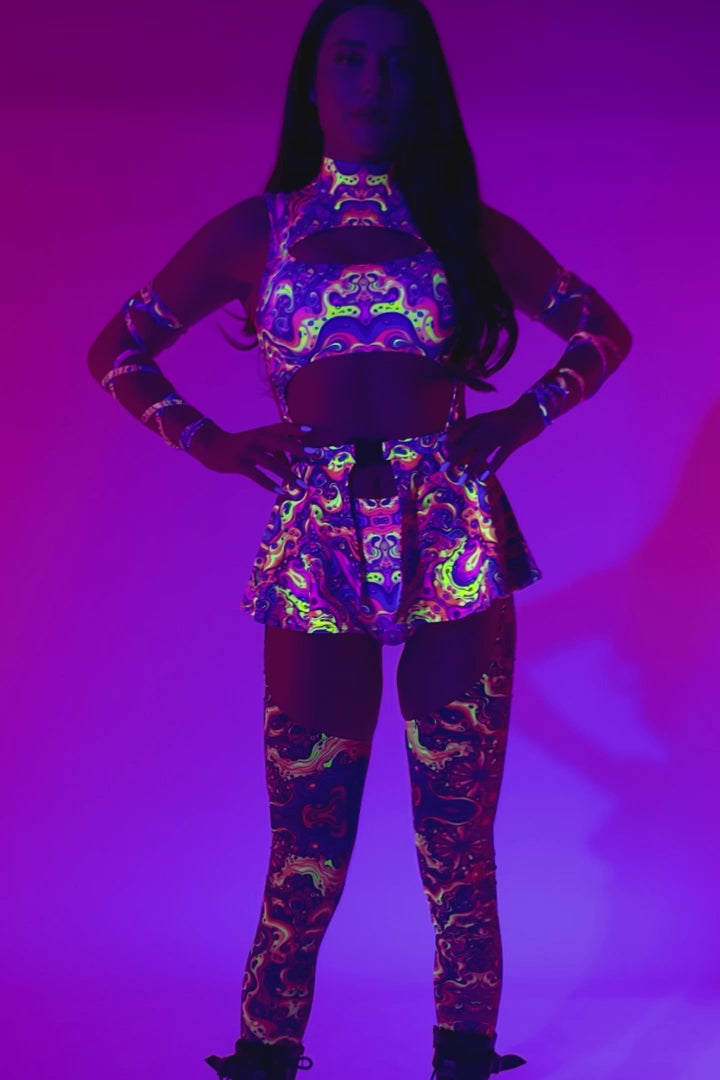 Abstract Concept Chaps Leotard 9