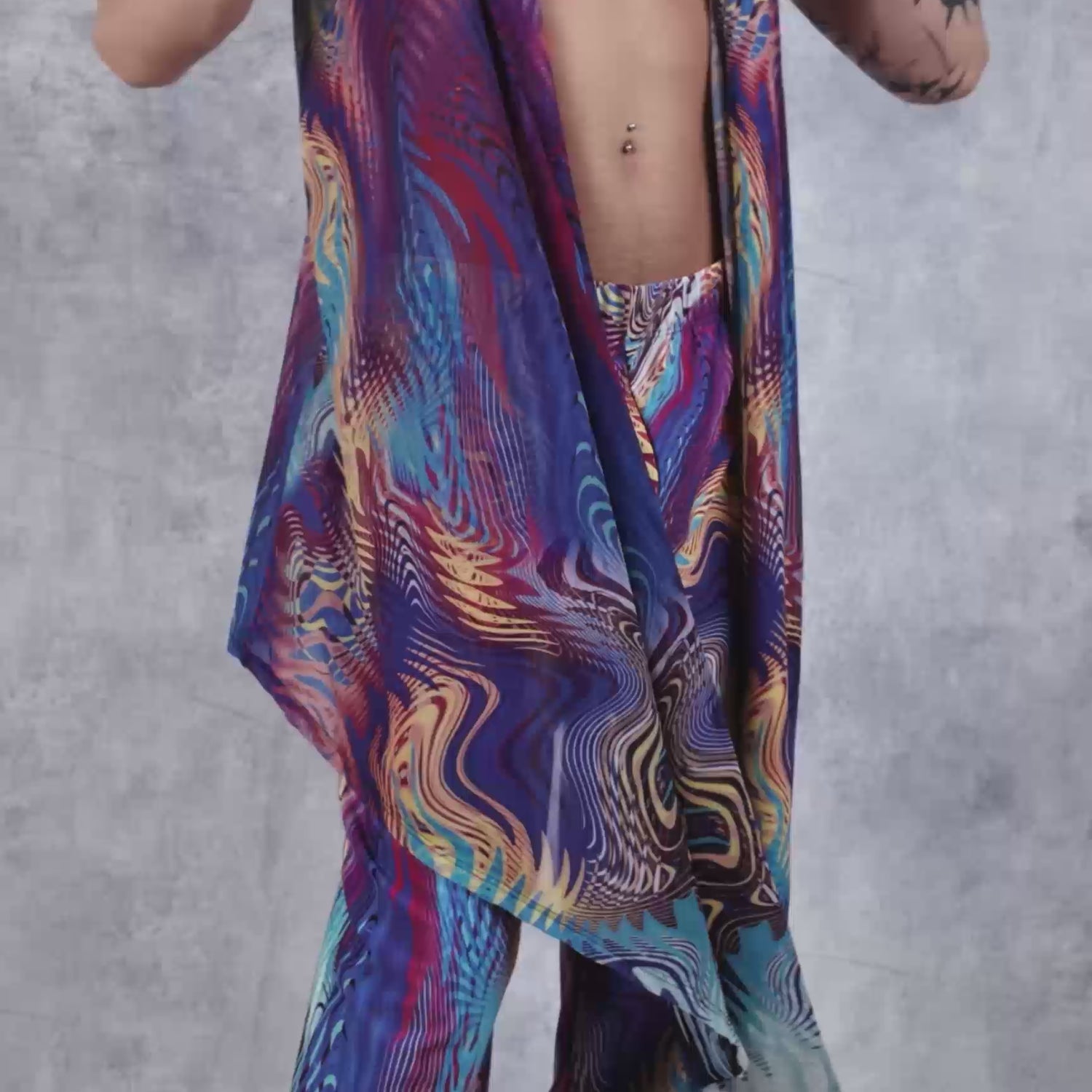 Men Prismoid Male Wide Pants