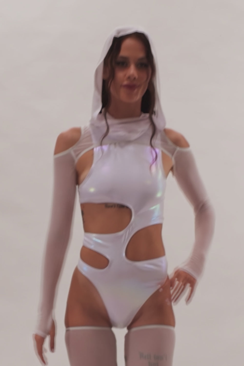 Desert Ghost Asymmetrical Bodysuit 9