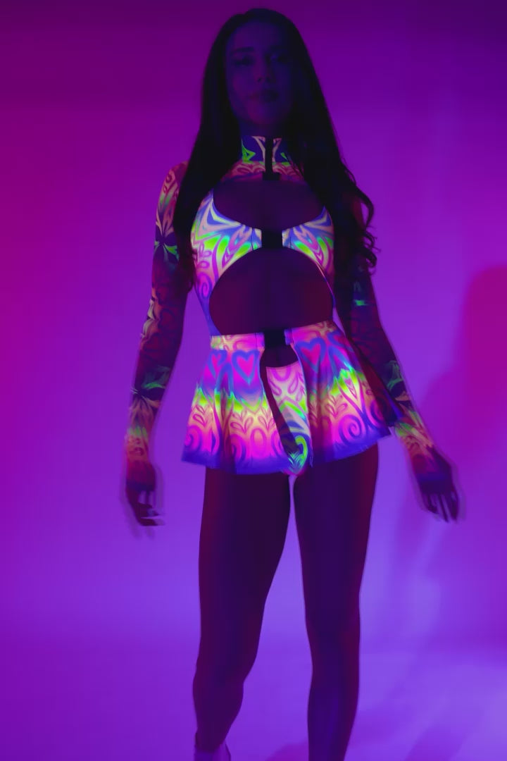 Fractured Lover Buckle Bodysuit 10