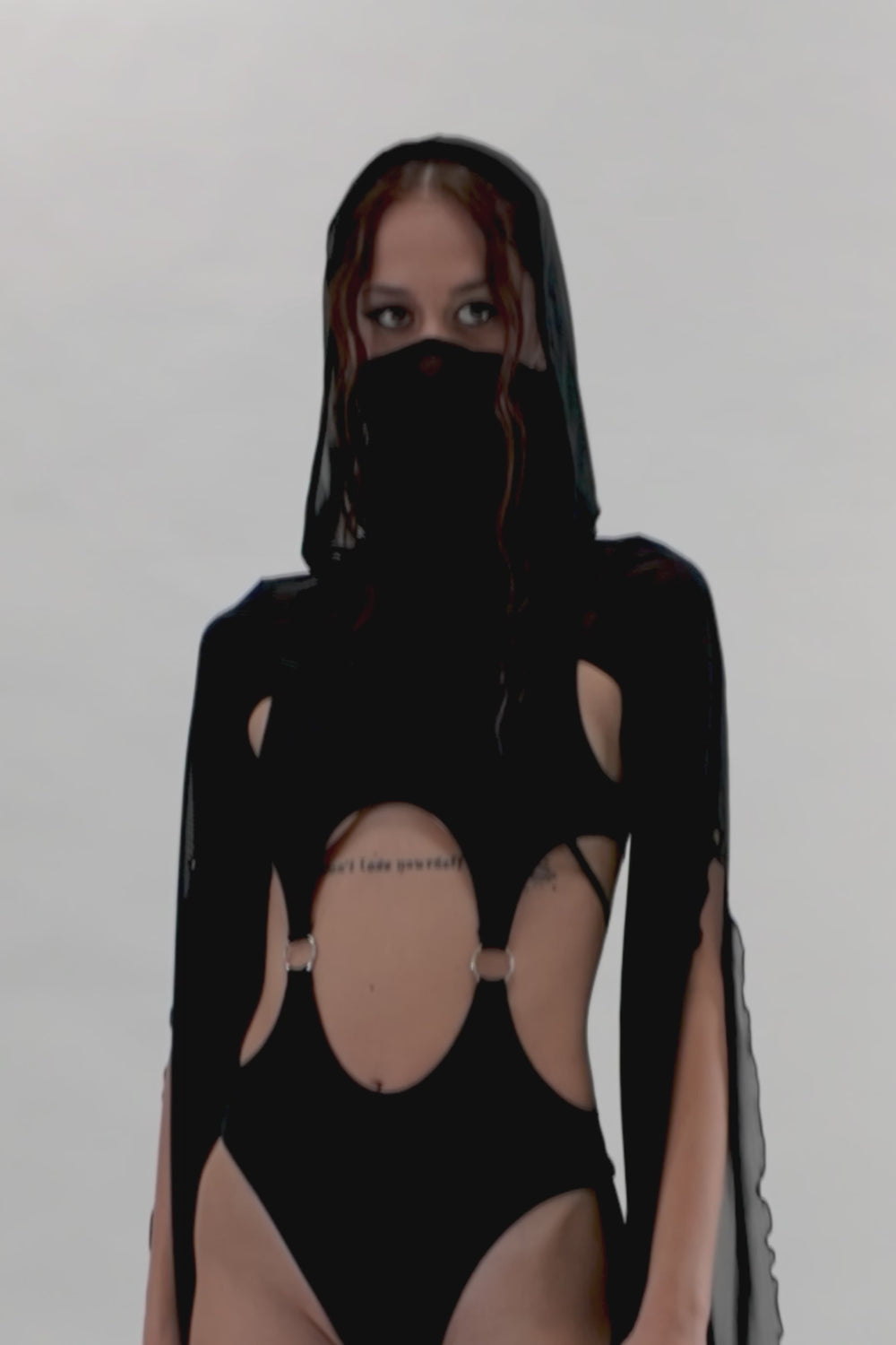 Just Black Cutout Strappy Romper 7