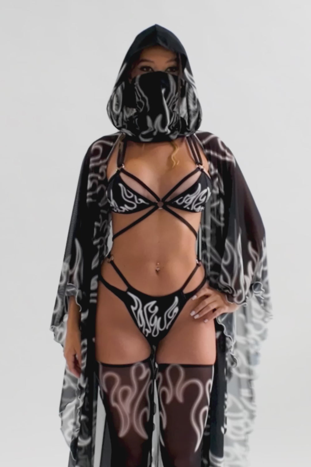 Ghost Flame Strappy Bikini 9