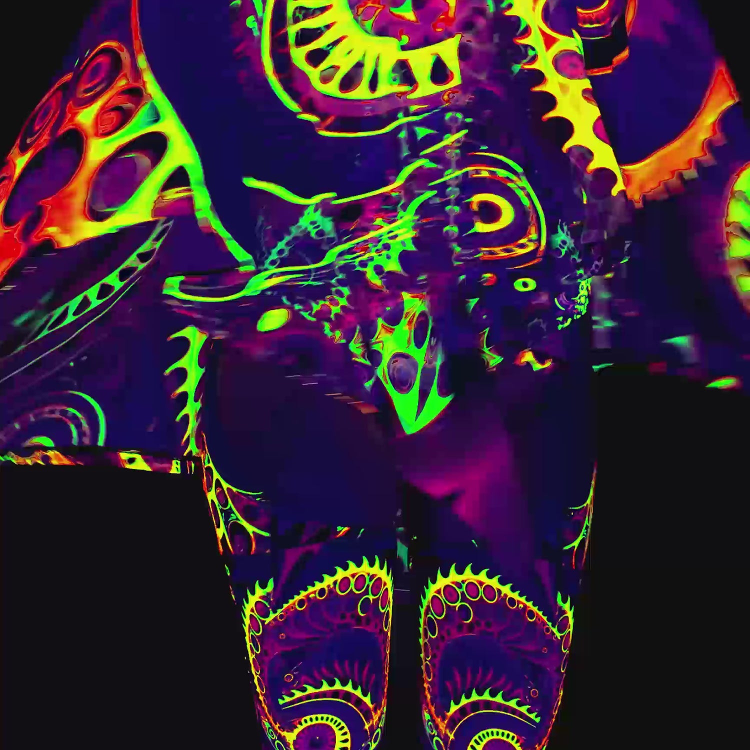 Eyeball It Backless Chaps Bodysuit 9