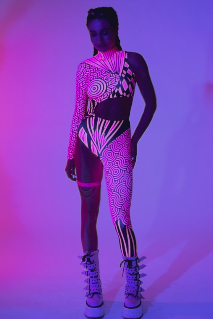 Chaotique Pink Asymmetrical Costume 7