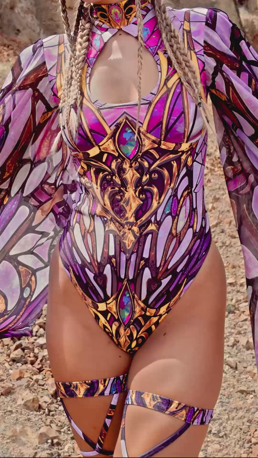 Women Ironwhisper Rose Angel Bodysuit