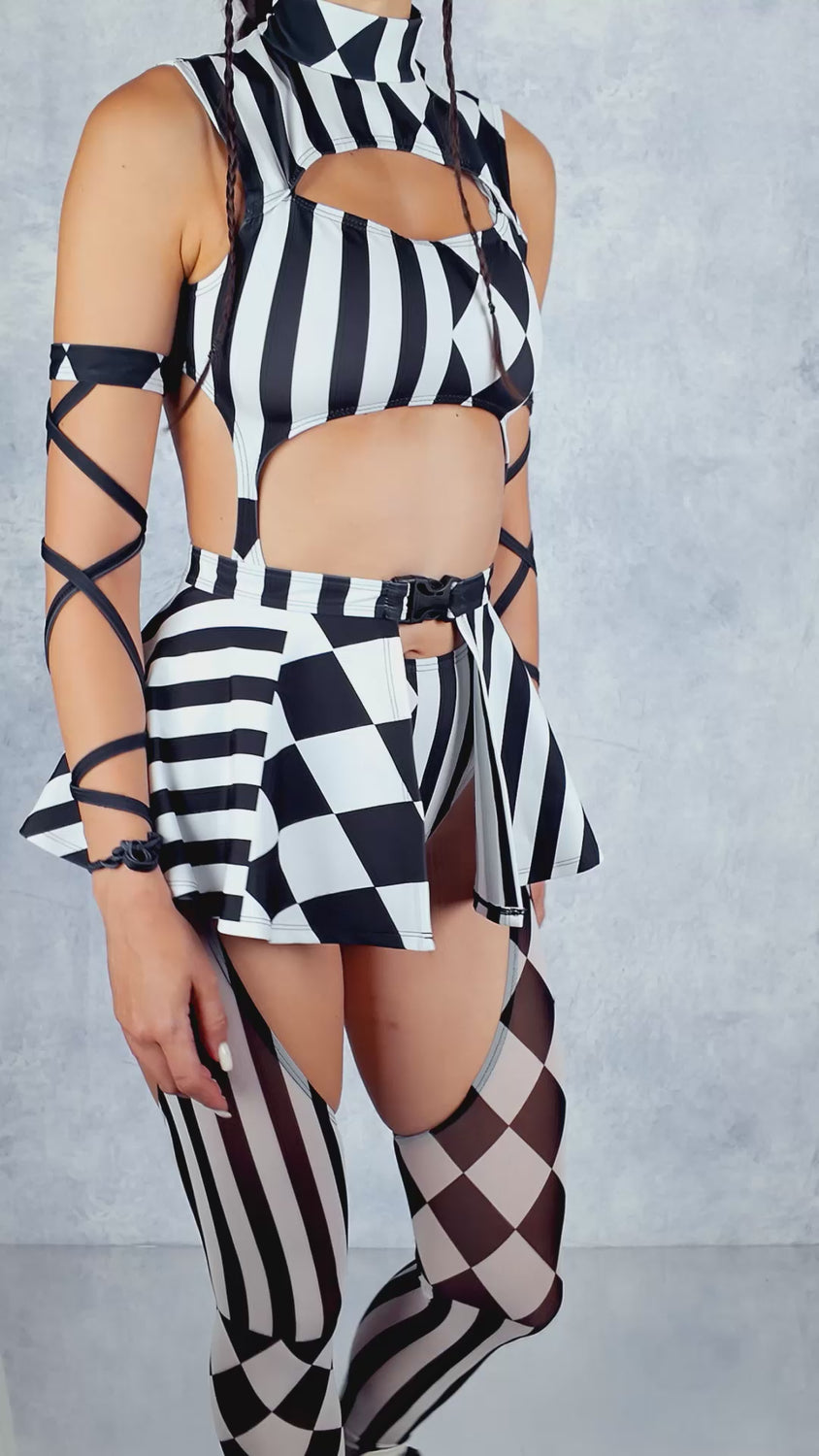 Dark Clown Micro Buckle Skirt 6