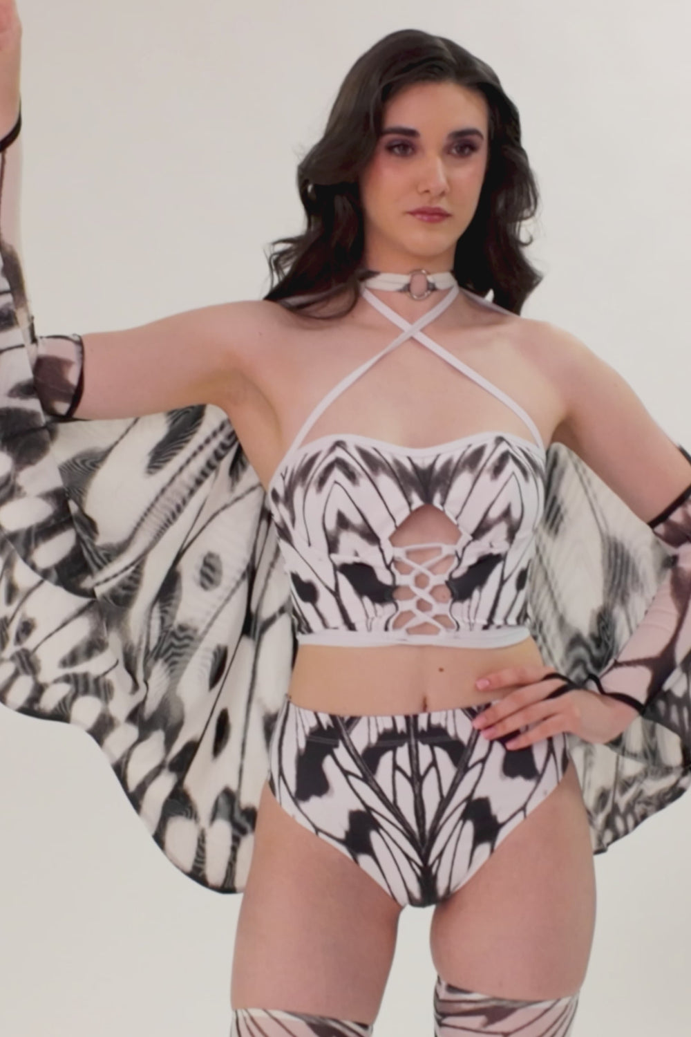 Winged White Mesh Wings 8