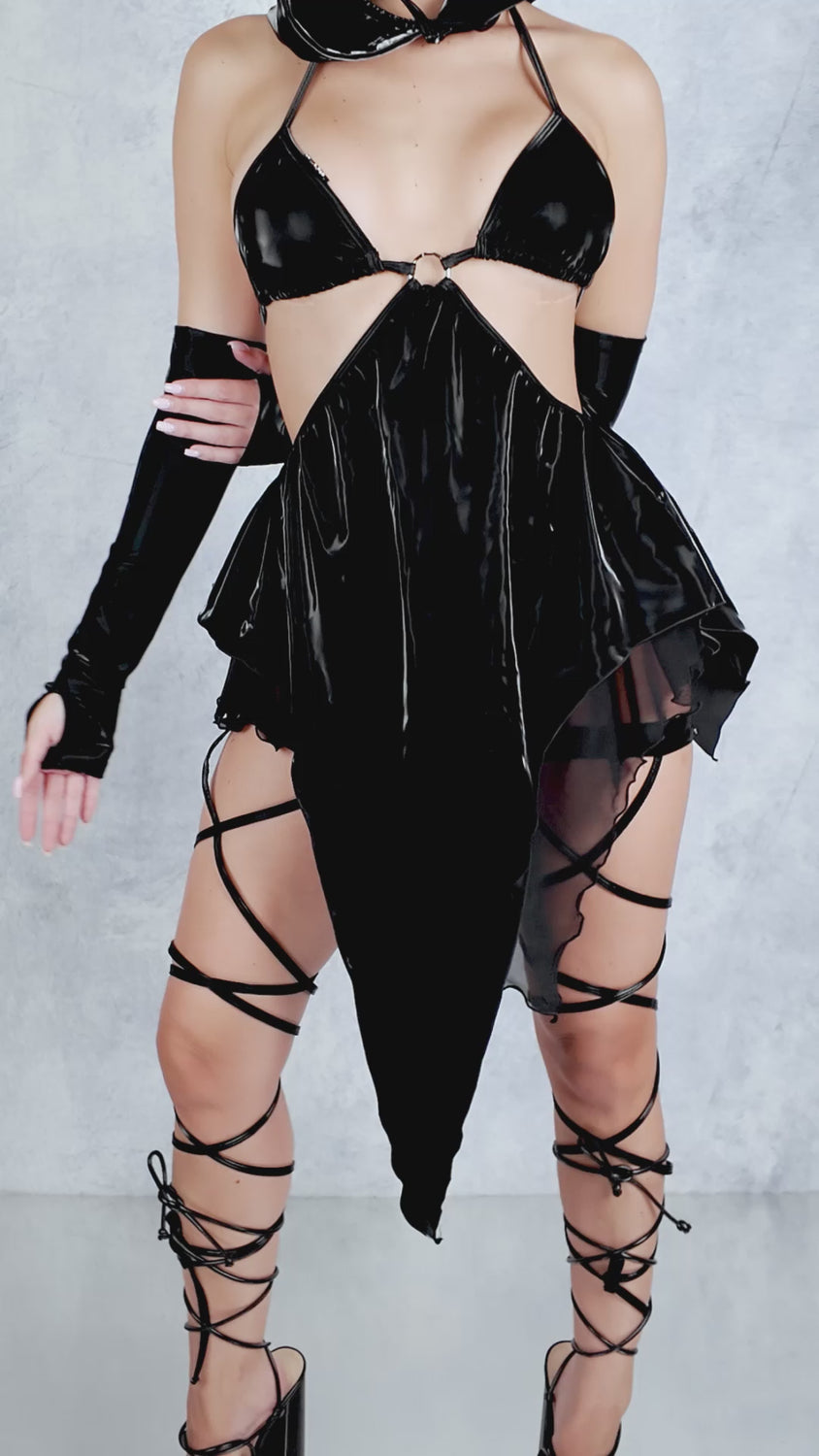 Dark Fairy Hooded Pixie Set 6
