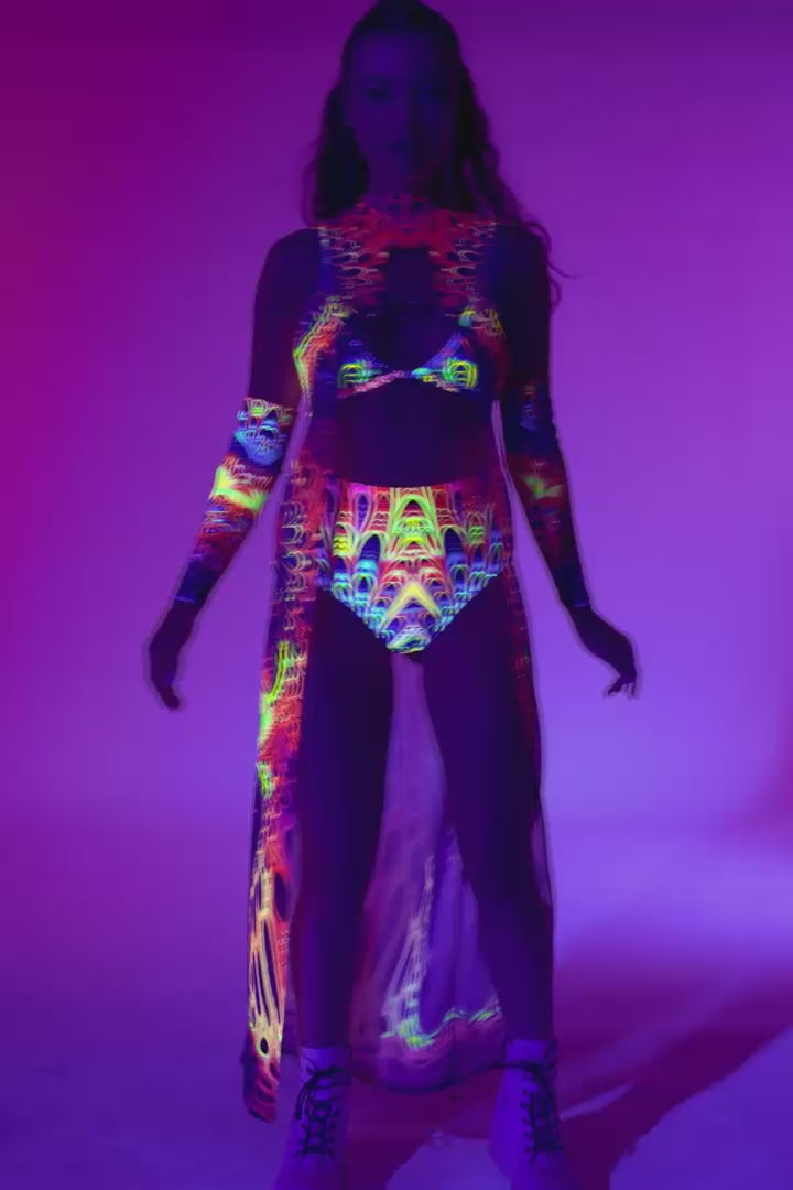 Fractal Galaxy Ring Bralette Top 8