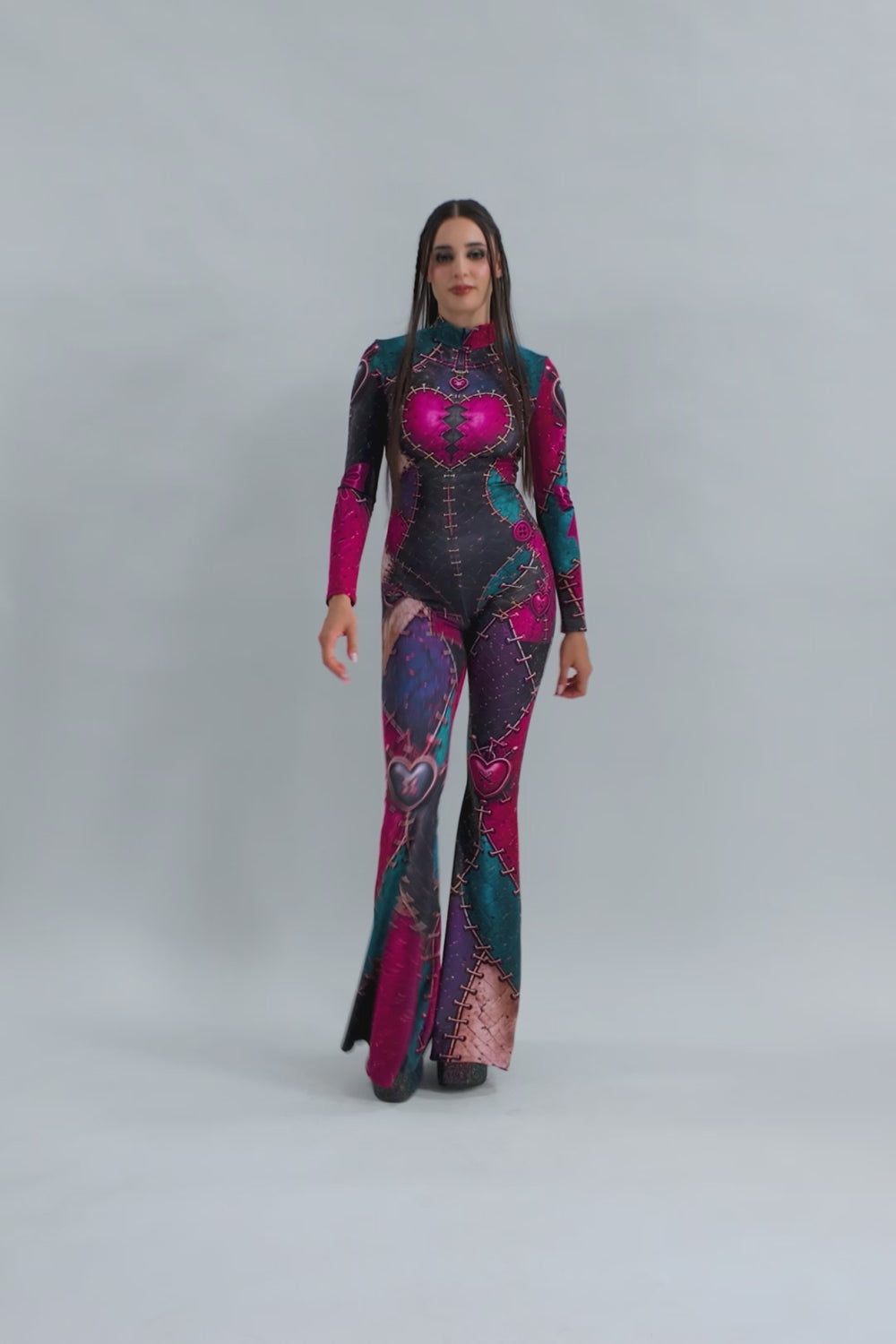 Cross My Heart Wide Leg Costume Lycra