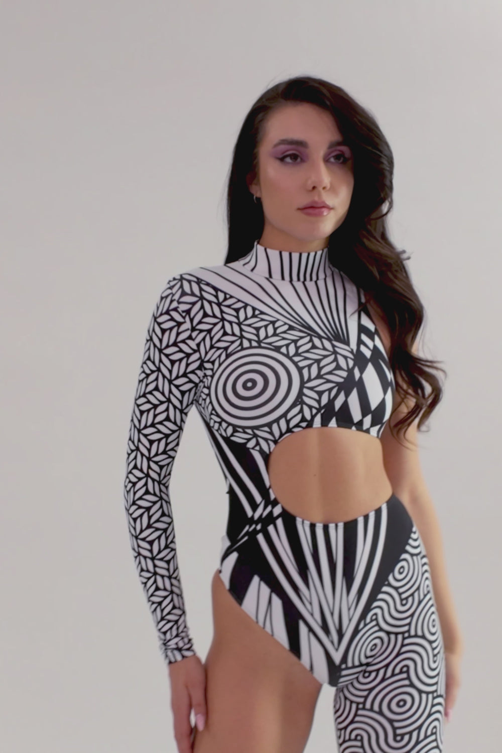 Women Chaotique BnW Asymmetrical Costume