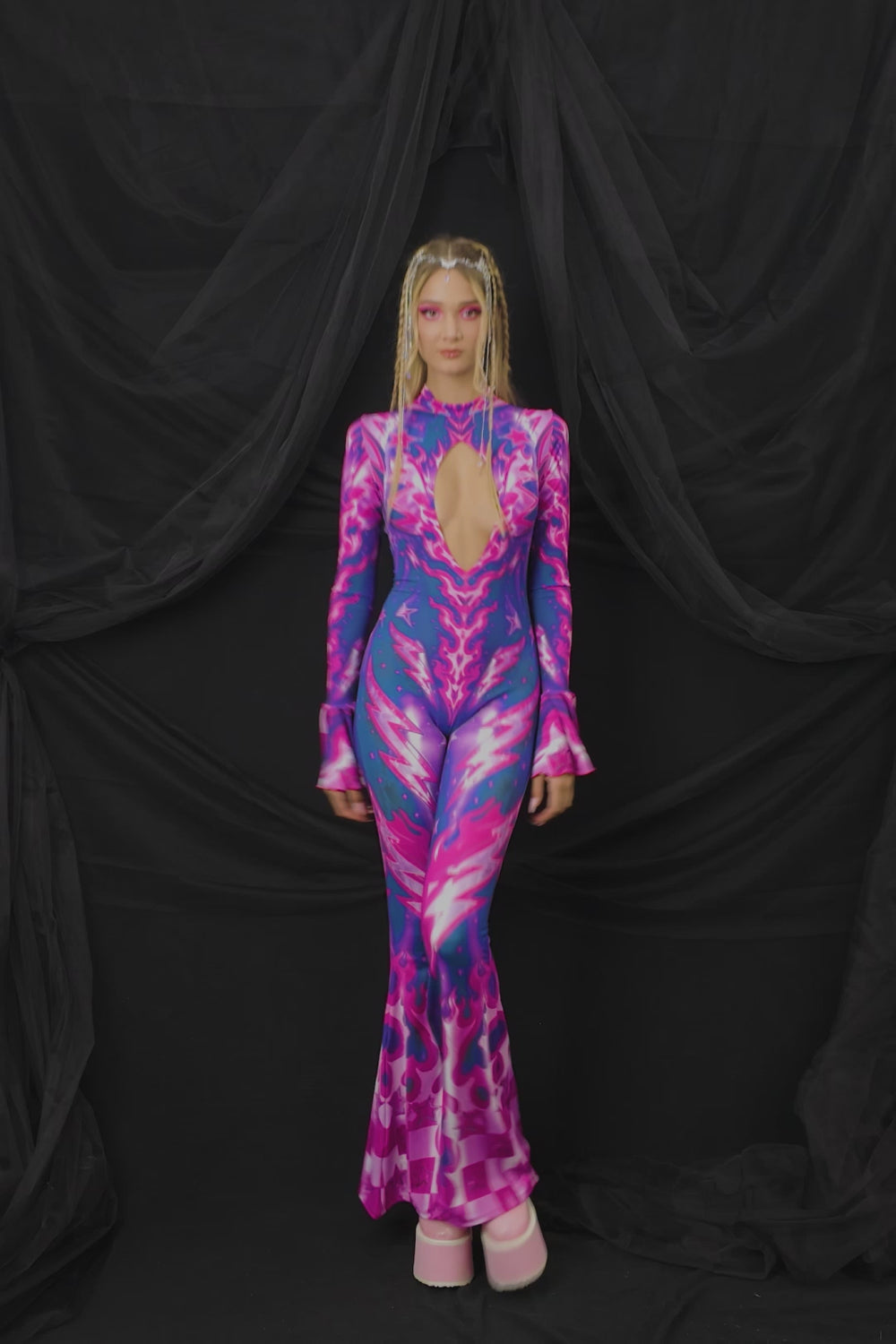 Born This Fabulous Strappy Back Costume Lycra