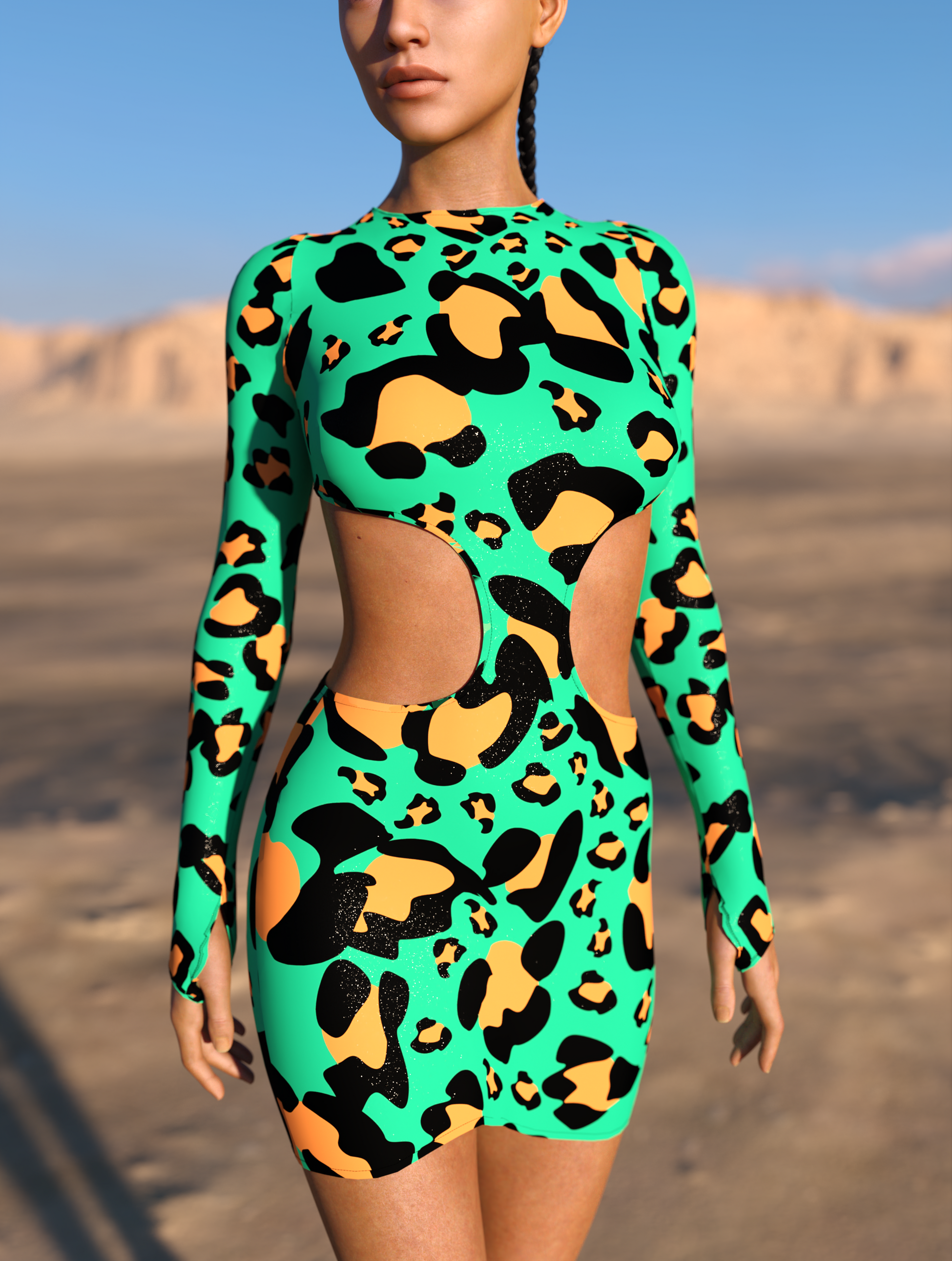 Fever Side-Cutout Dress 1