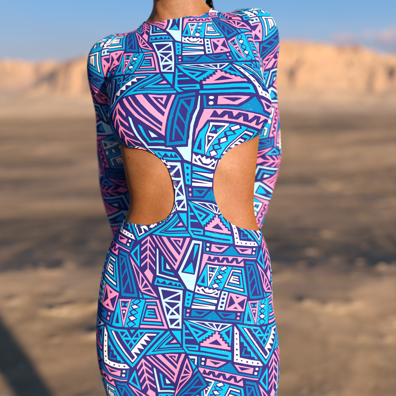 Fortuna Side-Cutout Dress