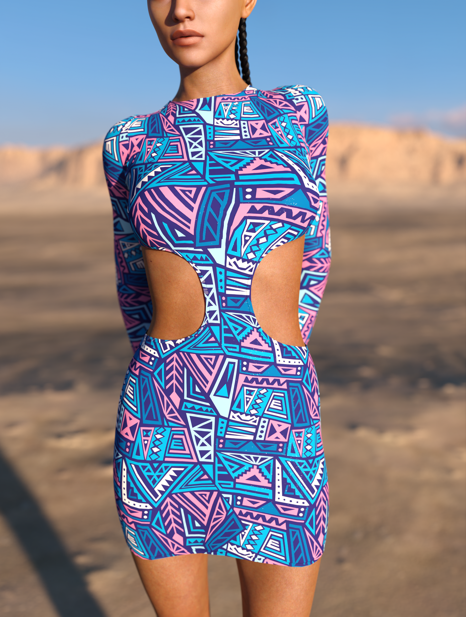Fortuna Side-Cutout Dress 1