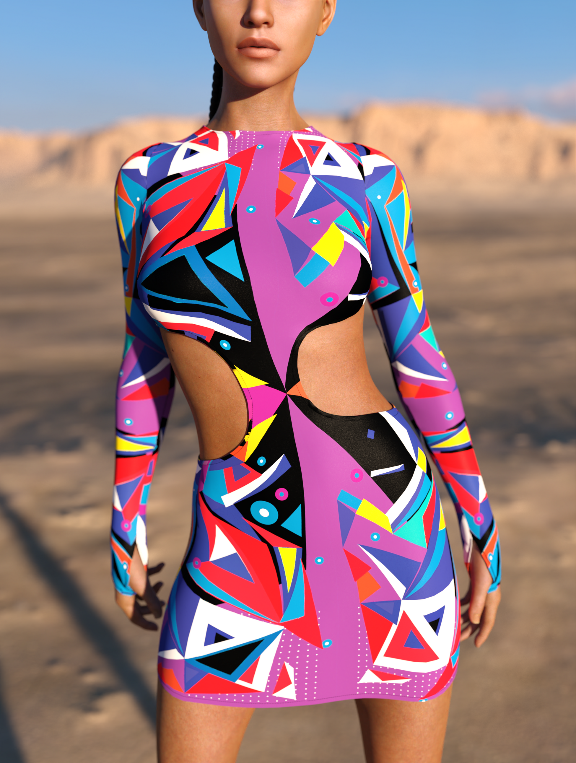 Nexus Side-Cutout Dress 1