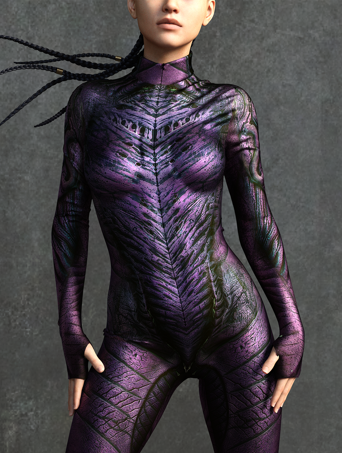 Wood Demon Purple Costume