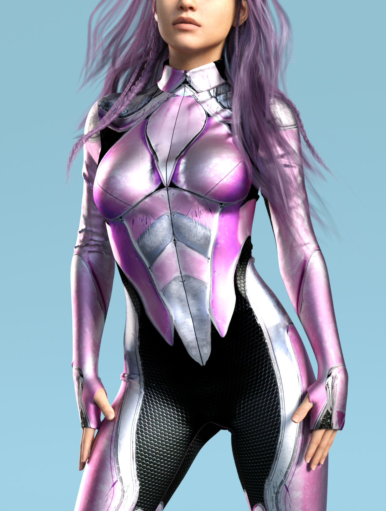 War Ranger Pink Costume 1