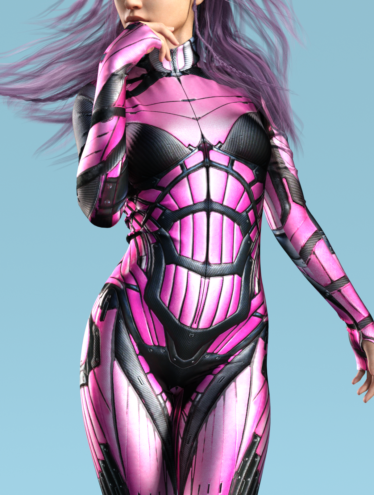 Exosuit Magenta Costume 1