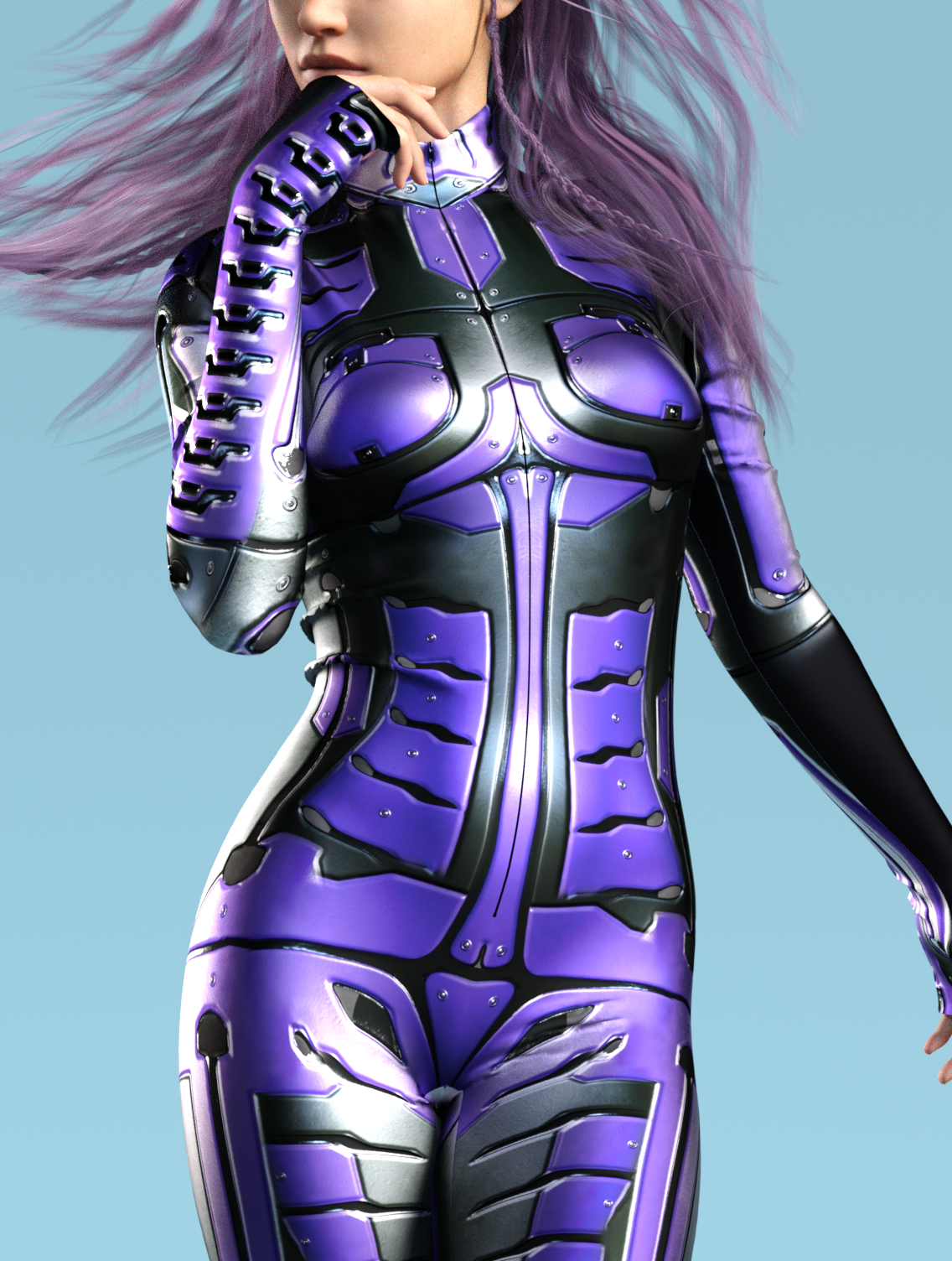 Invader Skin Purple Costume 1