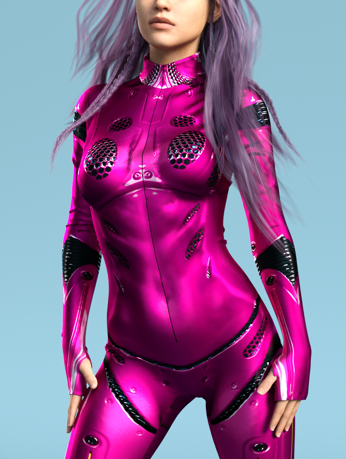 Flux Droid Magenta Costume 1