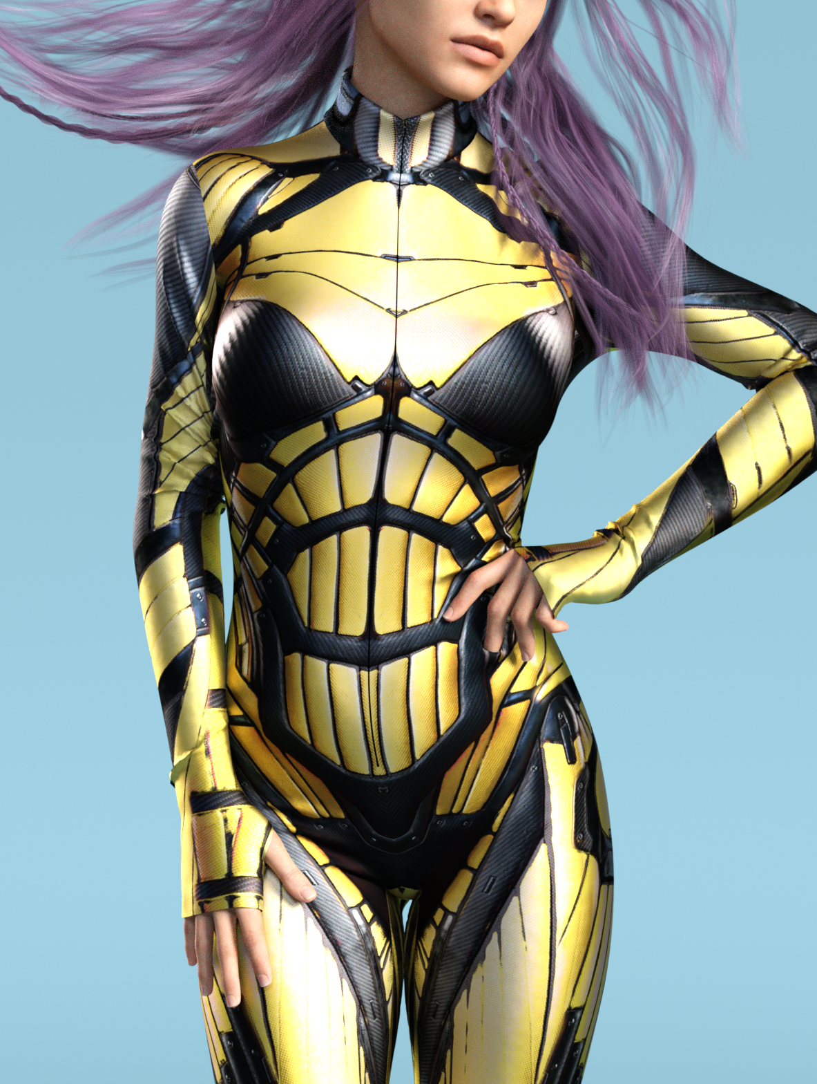 Exosuit Cyan Costume 1