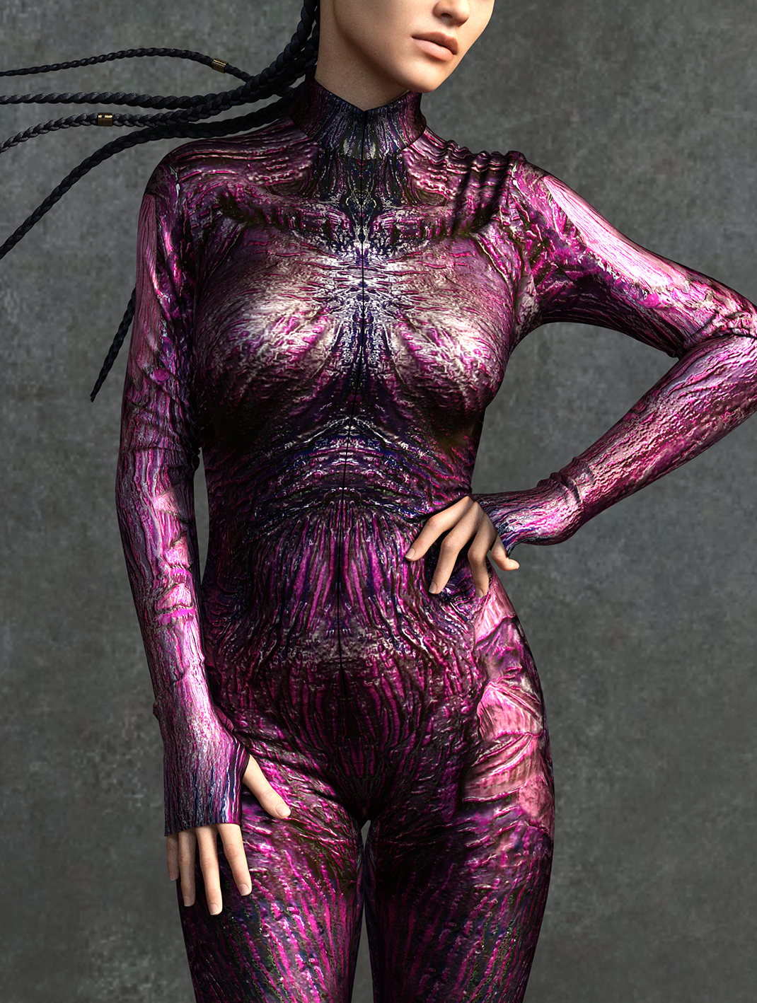 Mokujin Demon Magenta Costume 1