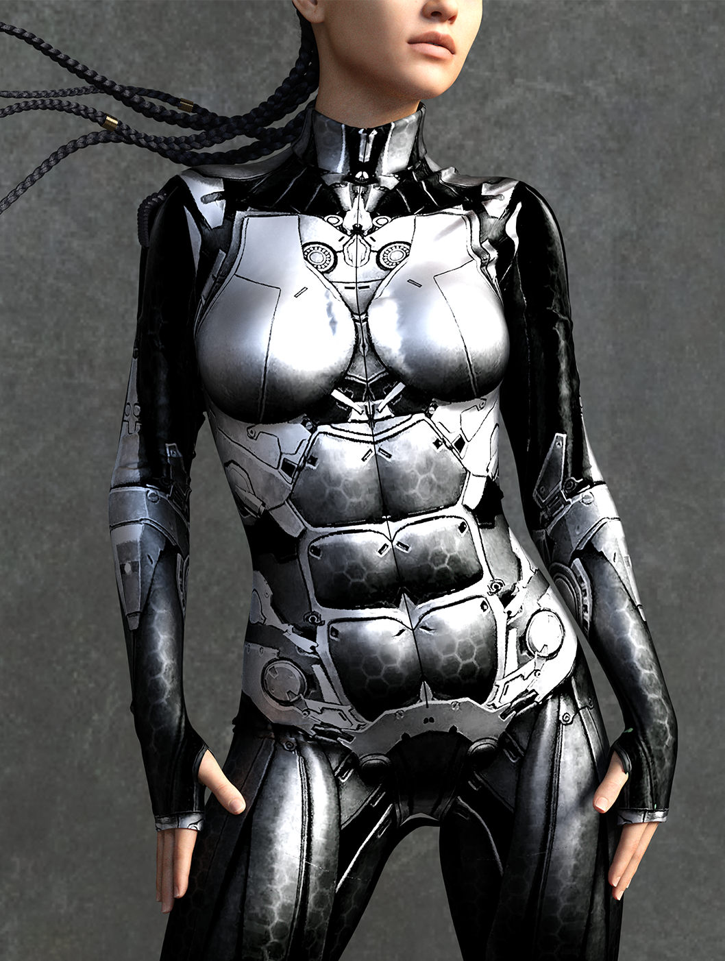 Ghost Robot Costume 1