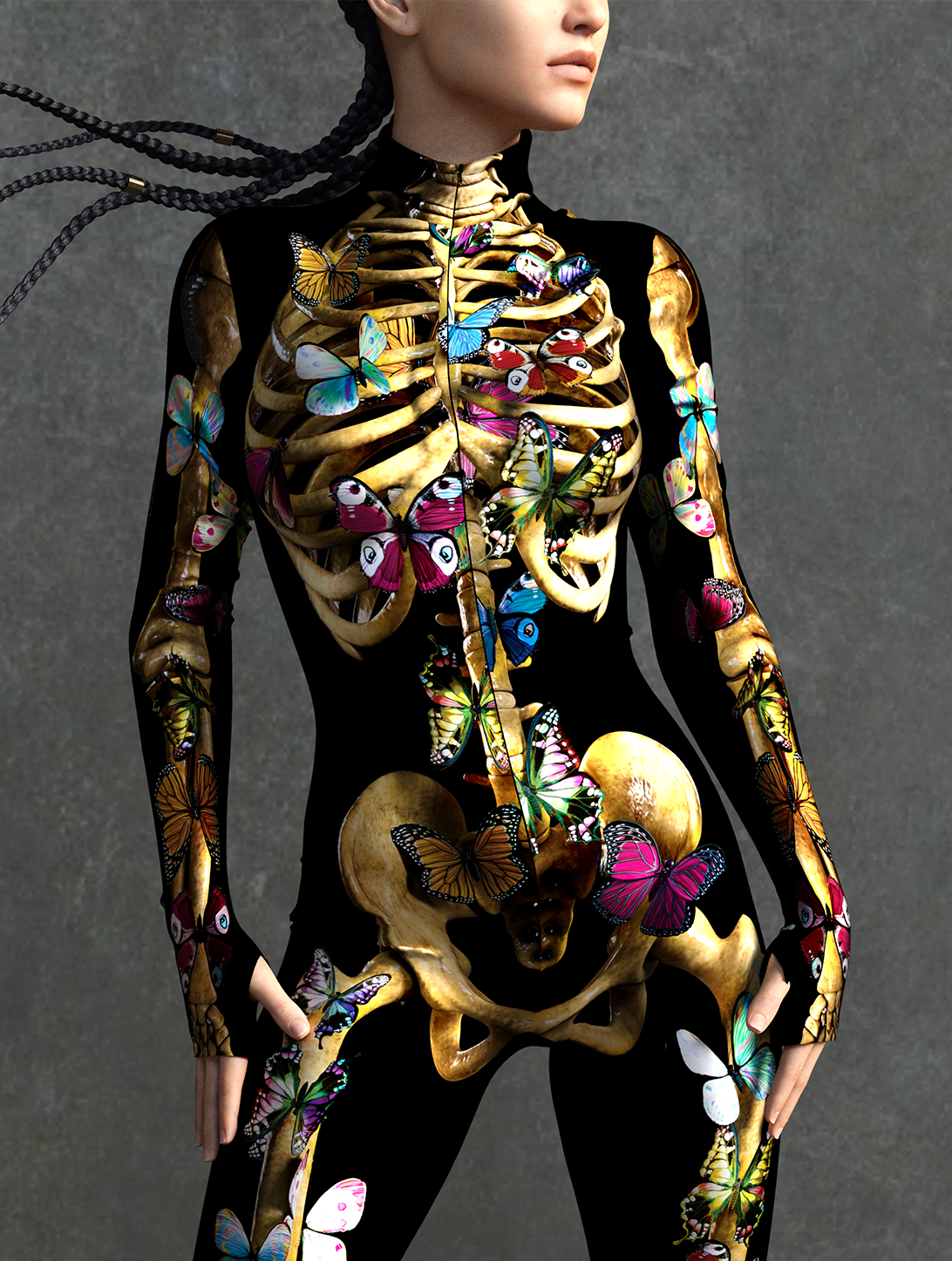 Butterfly Skeleton Costume 7