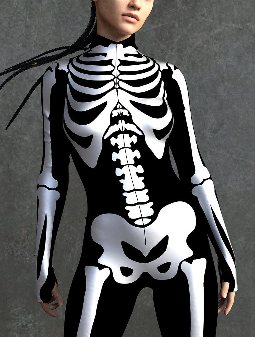 BnW Bossy Skeleton Costume 7