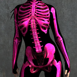 Magenta Candy Skeleton Costume