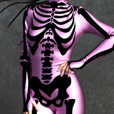 Pink n Black Bossy Skeleton Costume