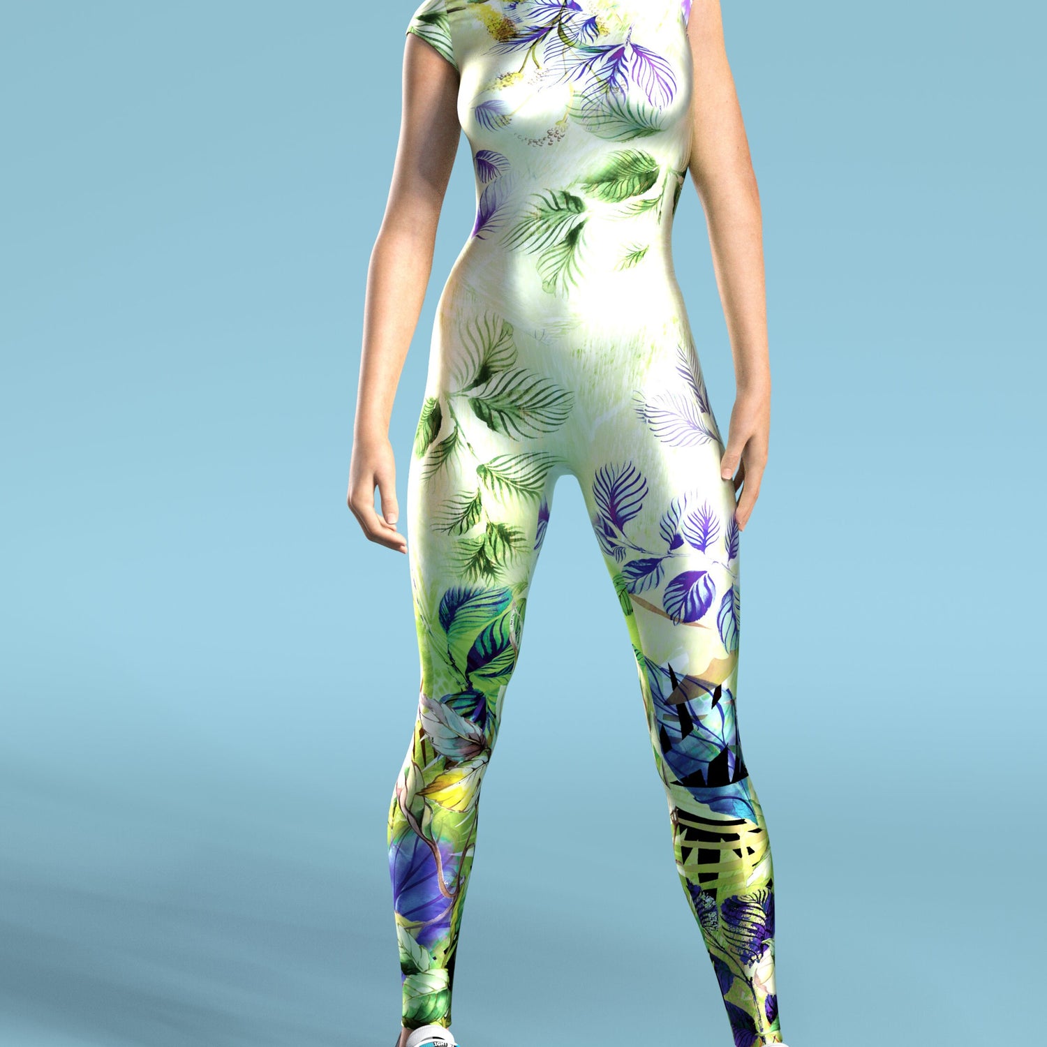 Green Flora Catsuit Green