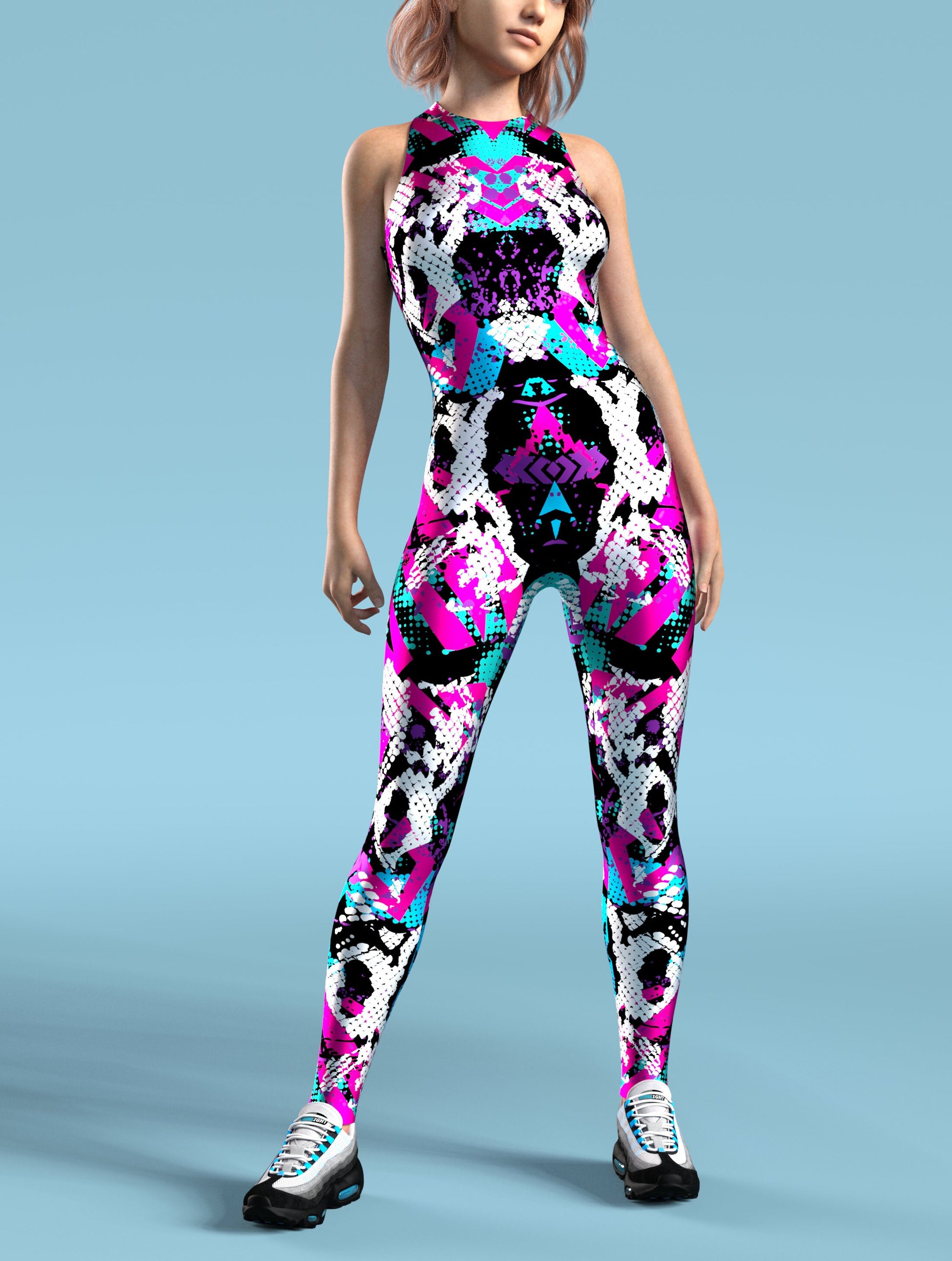 Lizard Pop Art Active Catsuit 2
