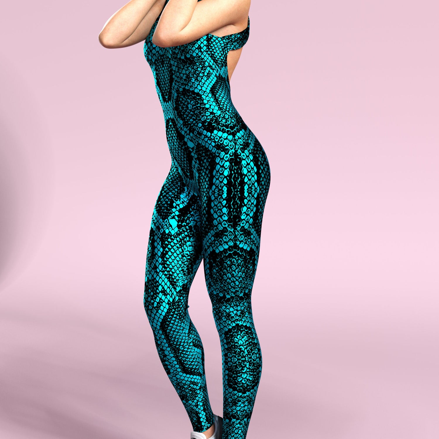 Women Blue Shananagans Active Catsuit