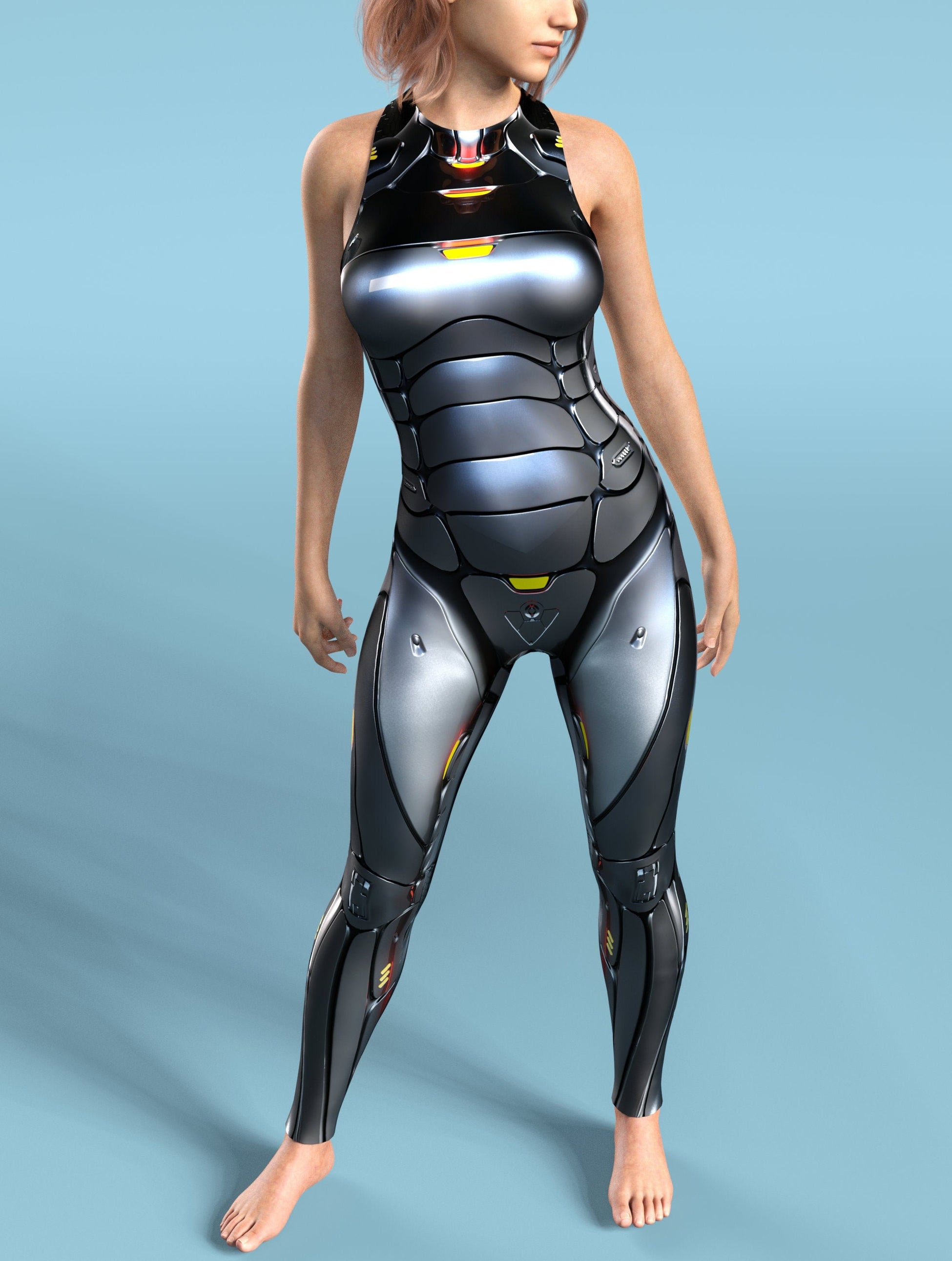 Justice Bot Black Active Catsuit 2