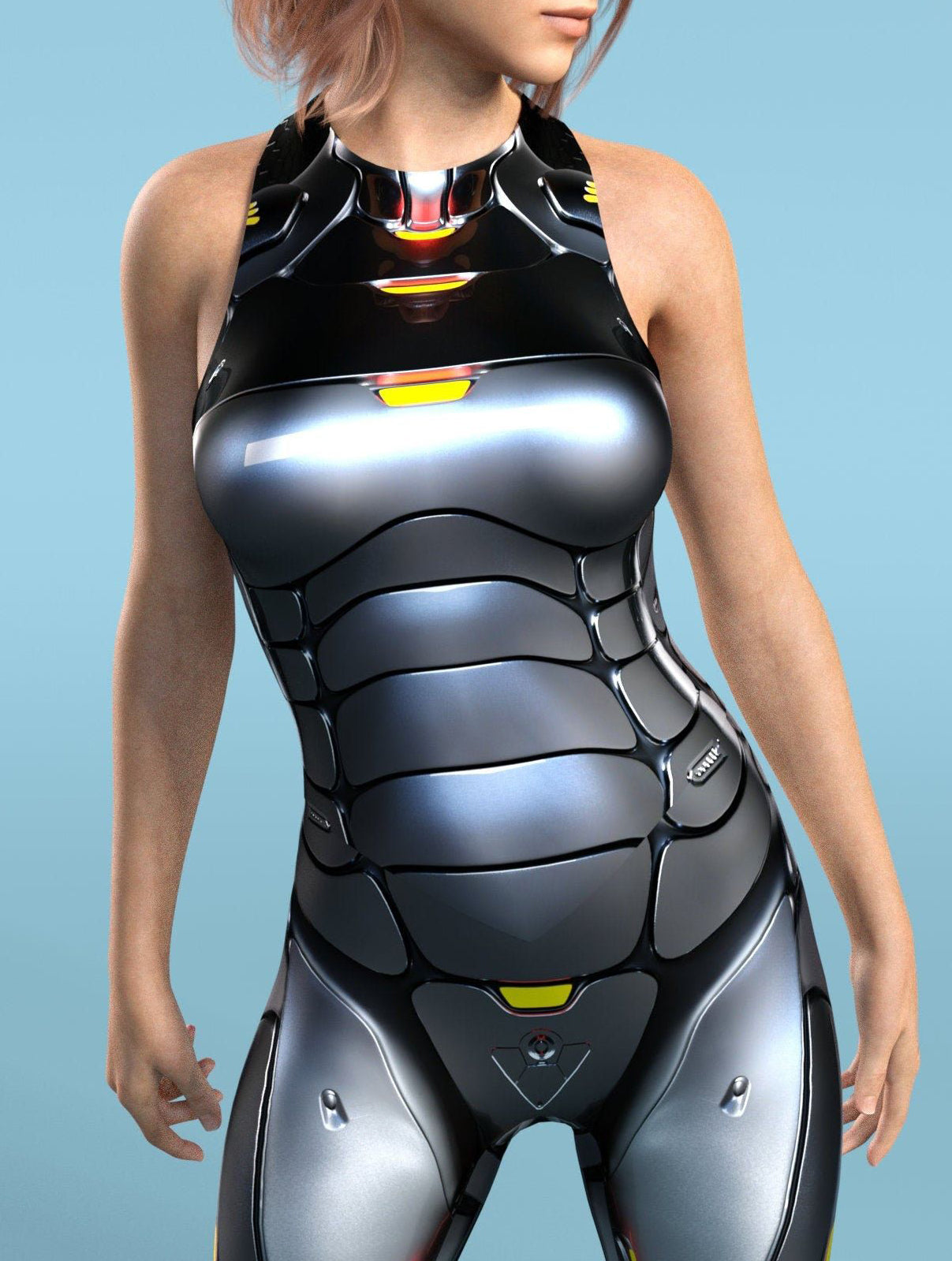 Justice Bot Black Active Catsuit 1