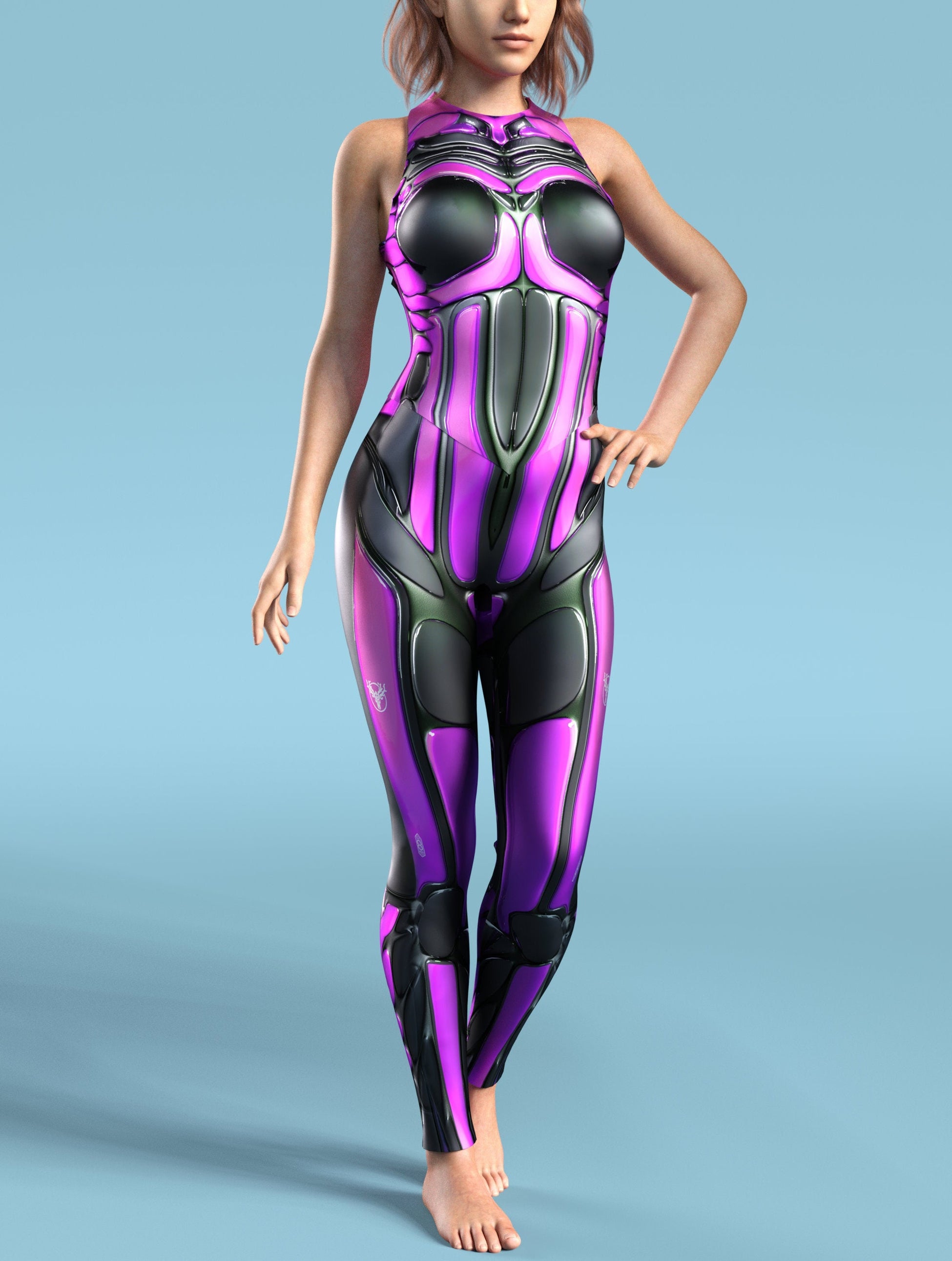 Moon Suit Magenta Active Catsuit 2