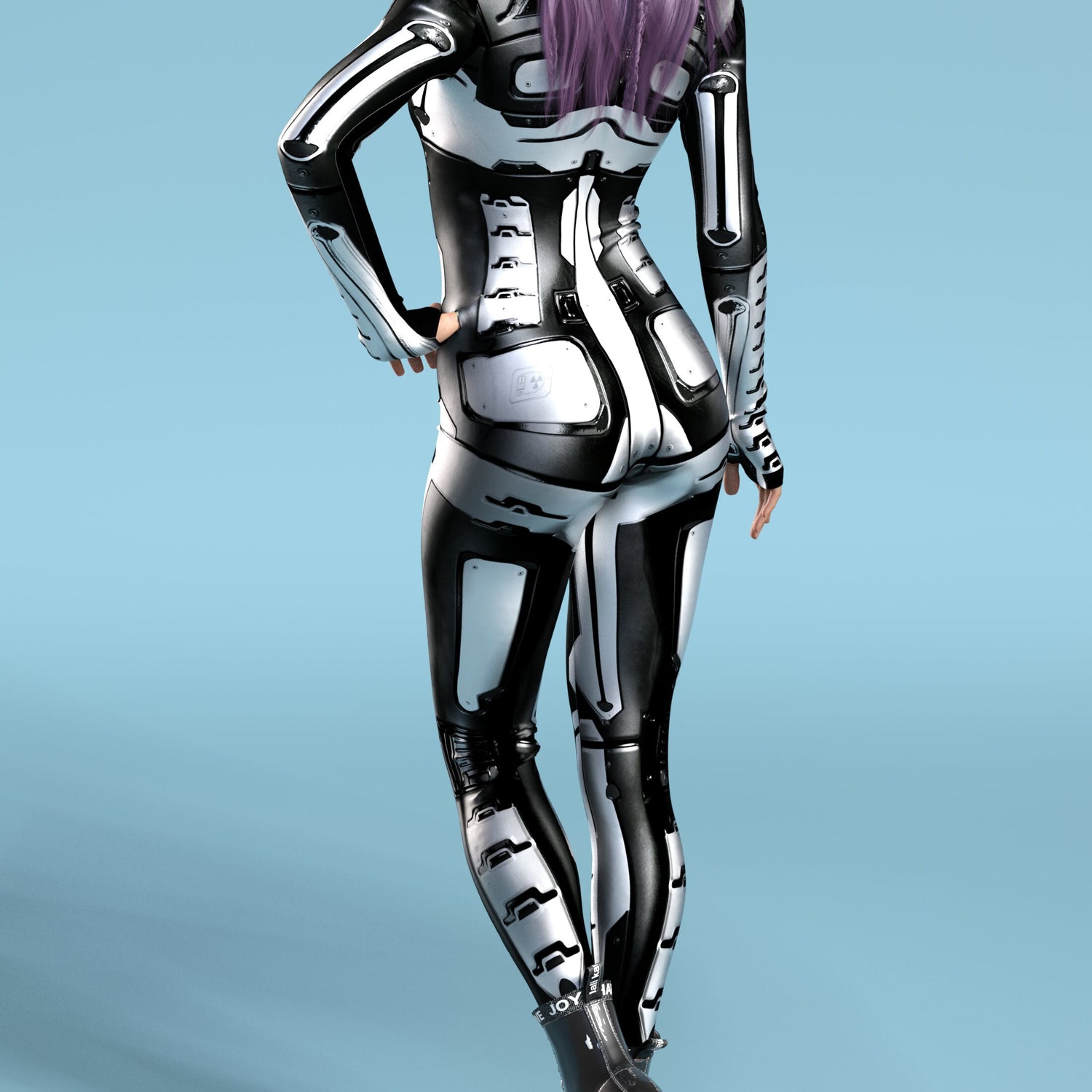 Women Invader Skin BnW Costume